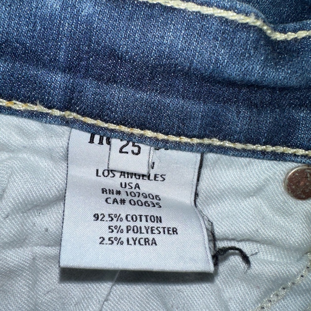 Hudson Krista Distressed Skinny Jeans Size 25 - Picture 5 of 6